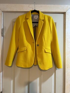 Jules & Leopold Bright Yellow Single-Button Blazer